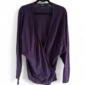 Mexx Metropolitan Cashmere Blend Purple Cardigan